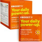 EBOOST Energy Drink & Electrolyte Powder, 20 Packets - Super Powder Pink Lemonade with No Added Sugar - Essential Blend of Vitamins, Nootropics & Natural Caffeine and Hydration - Pre & Post Workout